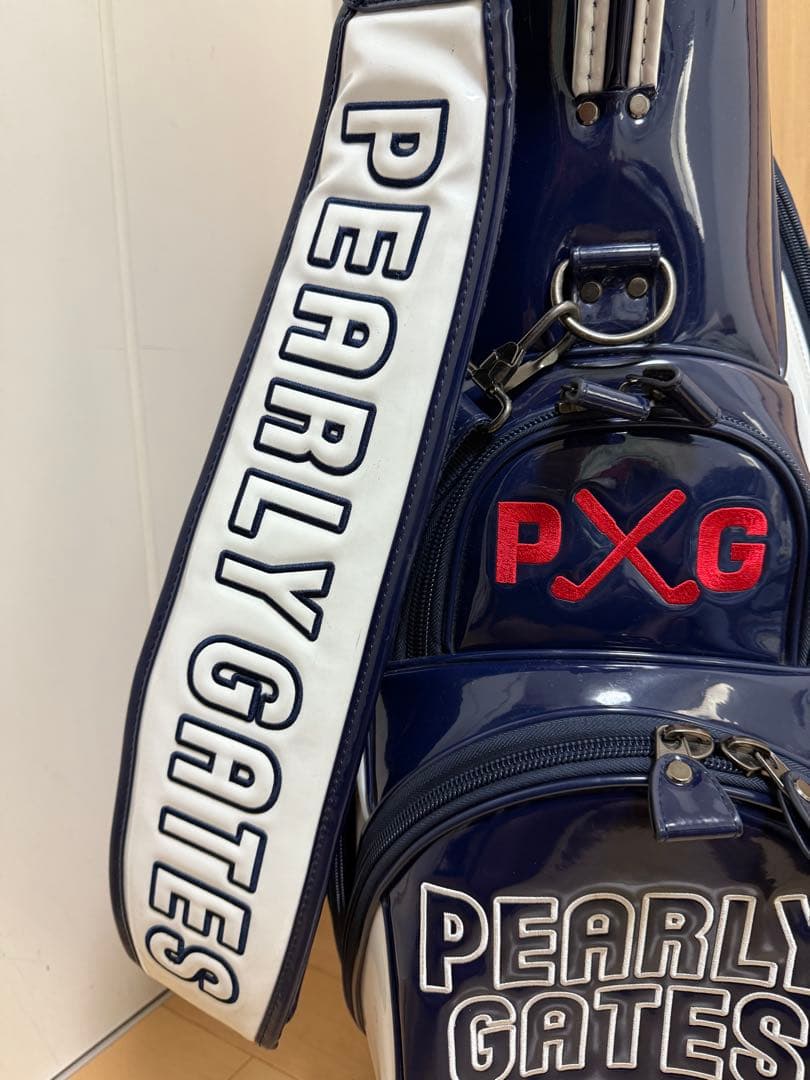 完売★パーリーゲイツ★キャディバッグ★エナメル★ゴルフ★ゴルフバッグ★レア★白