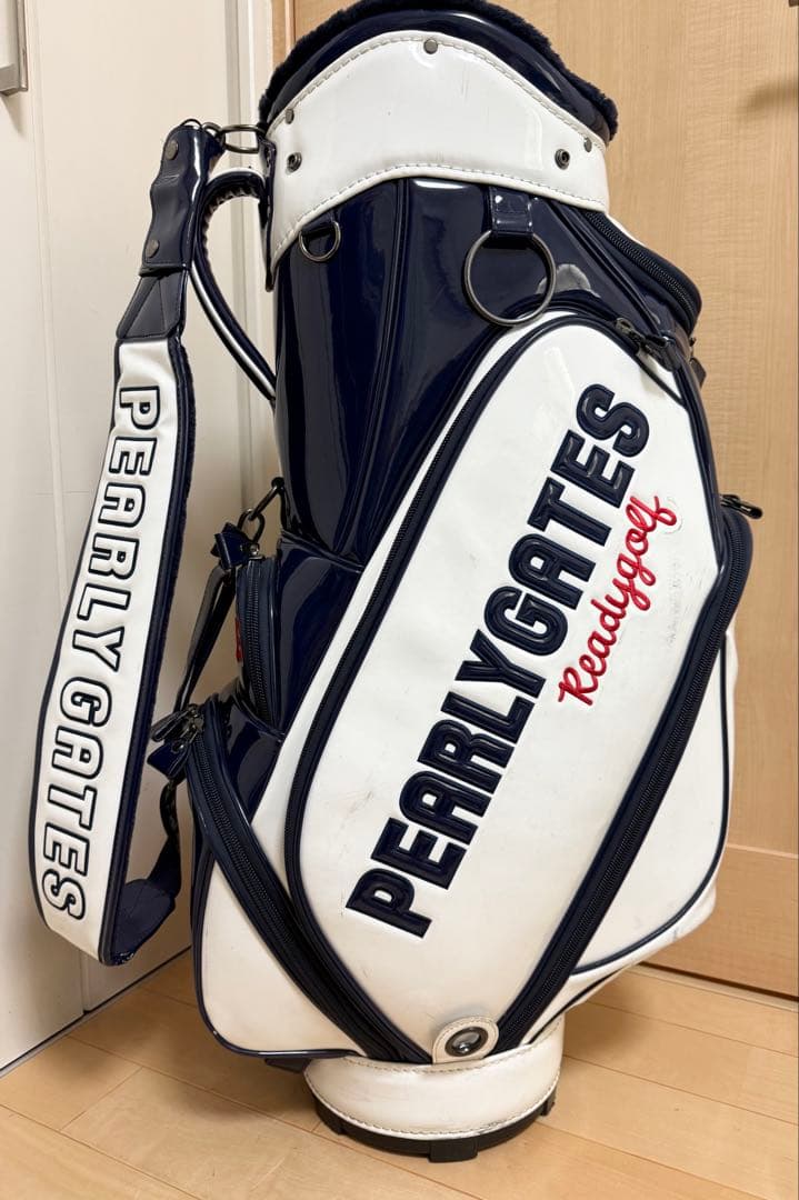 完売★パーリーゲイツ★キャディバッグ★エナメル★ゴルフ★ゴルフバッグ★レア★白
