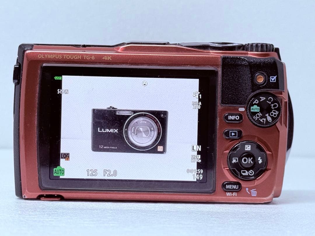 OLYMPUS TG-6 レッド 動作確認済 防水 防塵 耐衝撃 4K コンデジ