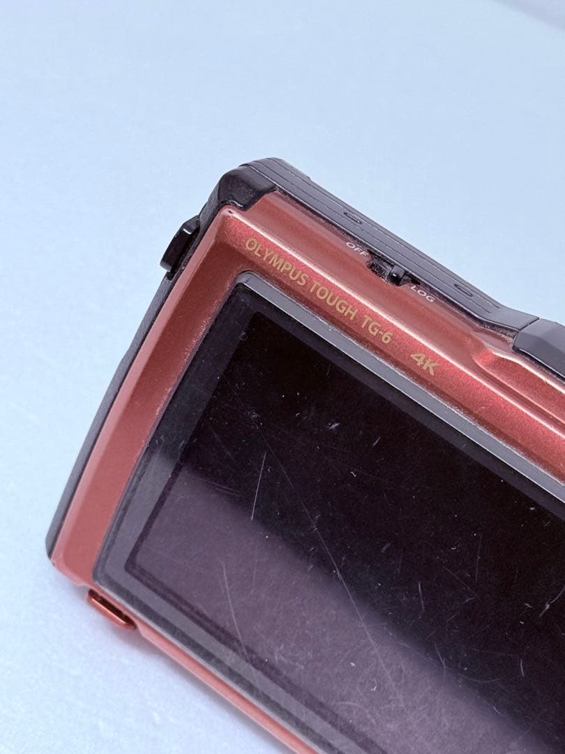 OLYMPUS TG-6 レッド 動作確認済 防水 防塵 耐衝撃 4K コンデジ