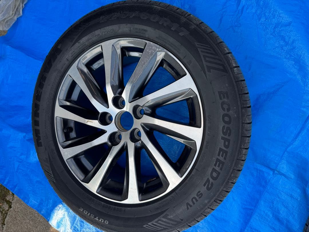 トヨタアルファード30前期純正17インチタイヤホイール4本セット2023年製