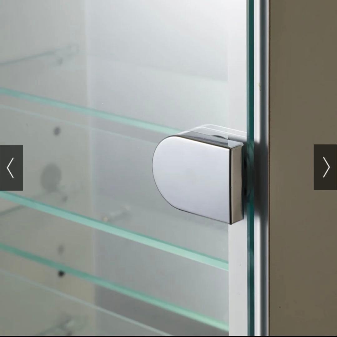 【新春セール】未使用品 LEDライト付女優ドレッサーキャビネット60cm