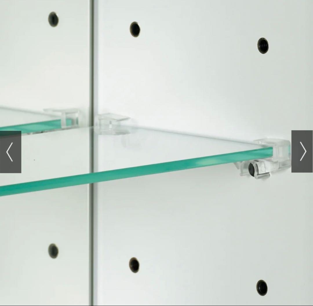 【新春セール】未使用品 LEDライト付女優ドレッサーキャビネット60cm