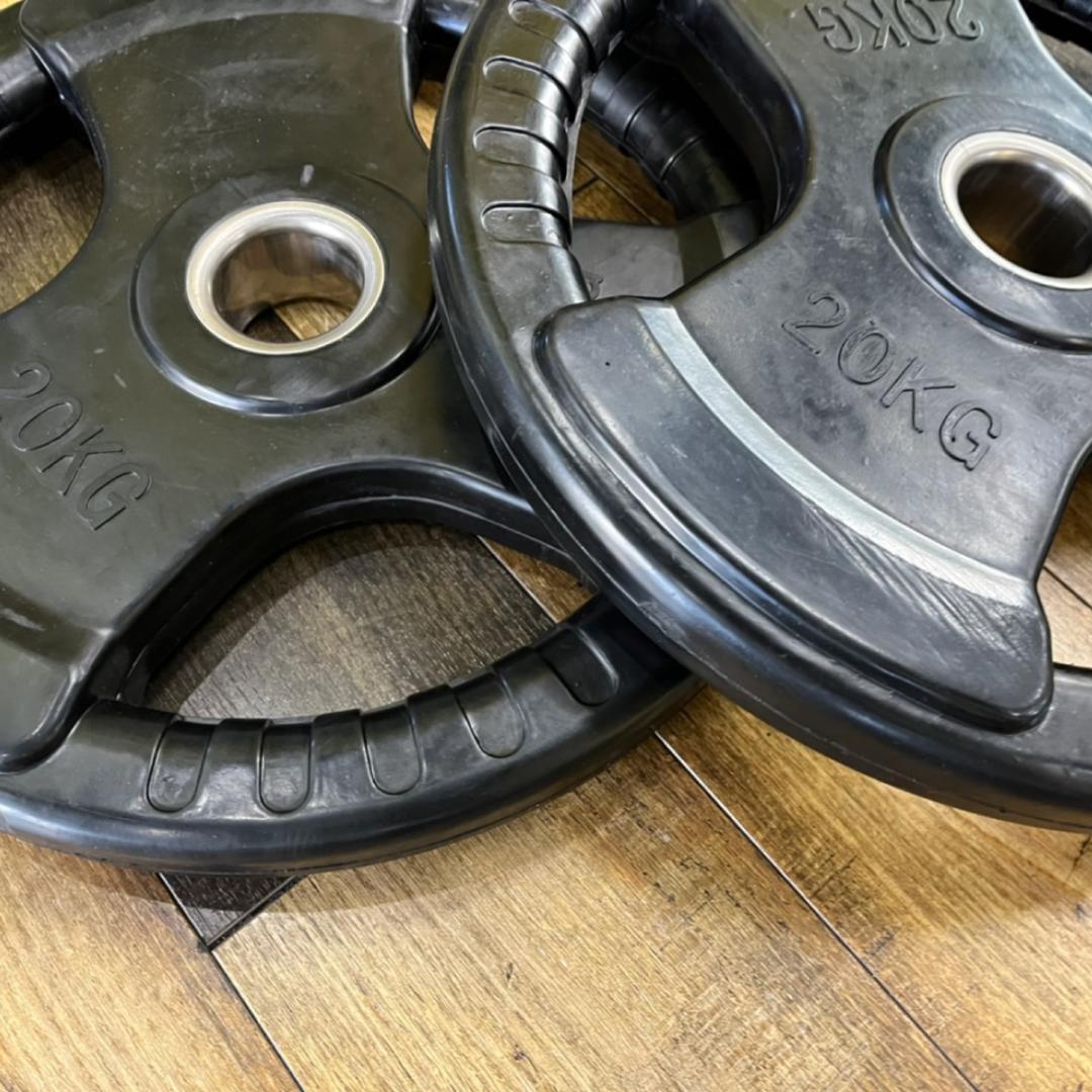 Φ 50mm ラバープレート 20kg 2枚 計40kg SET