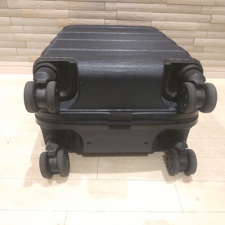 ★美品★ 無印良品 スーツケース 19L ストッパー付 ネイビー 機内持ち込み可