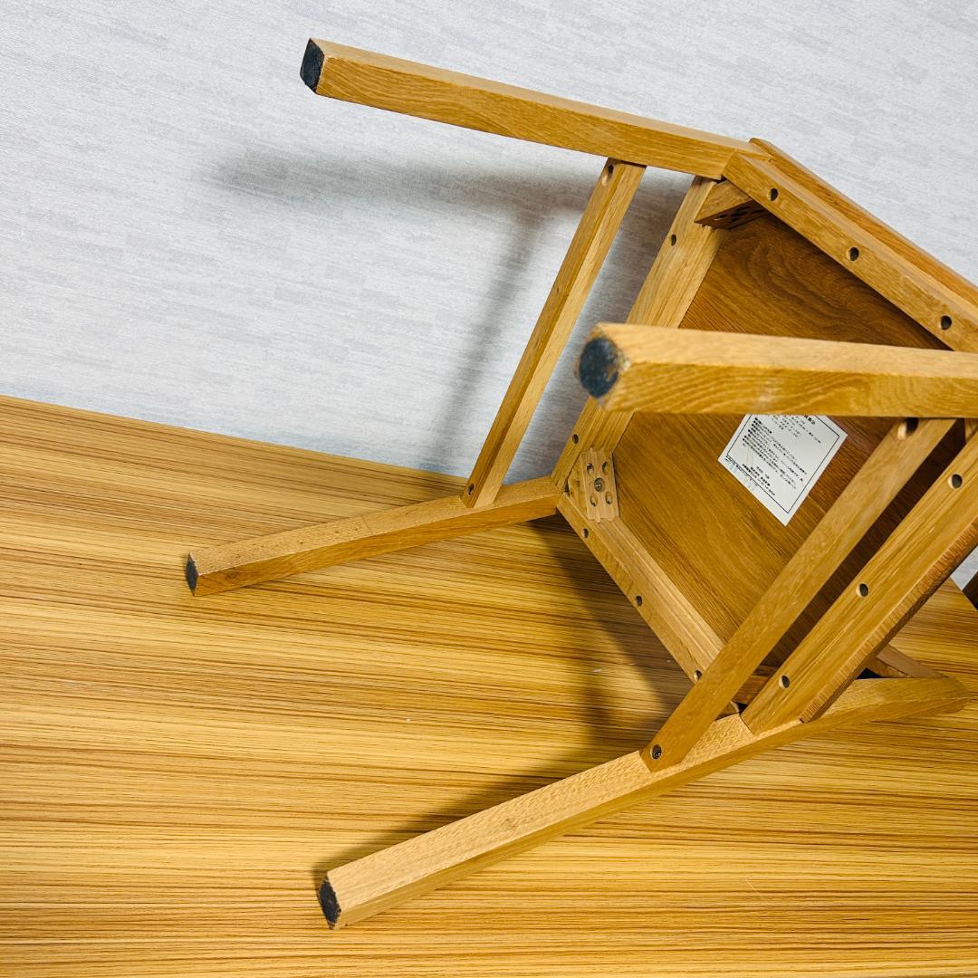 【廃盤品】MUJI 無印良品 無垢材チェア オーク材 ダイニングチェア 2脚
