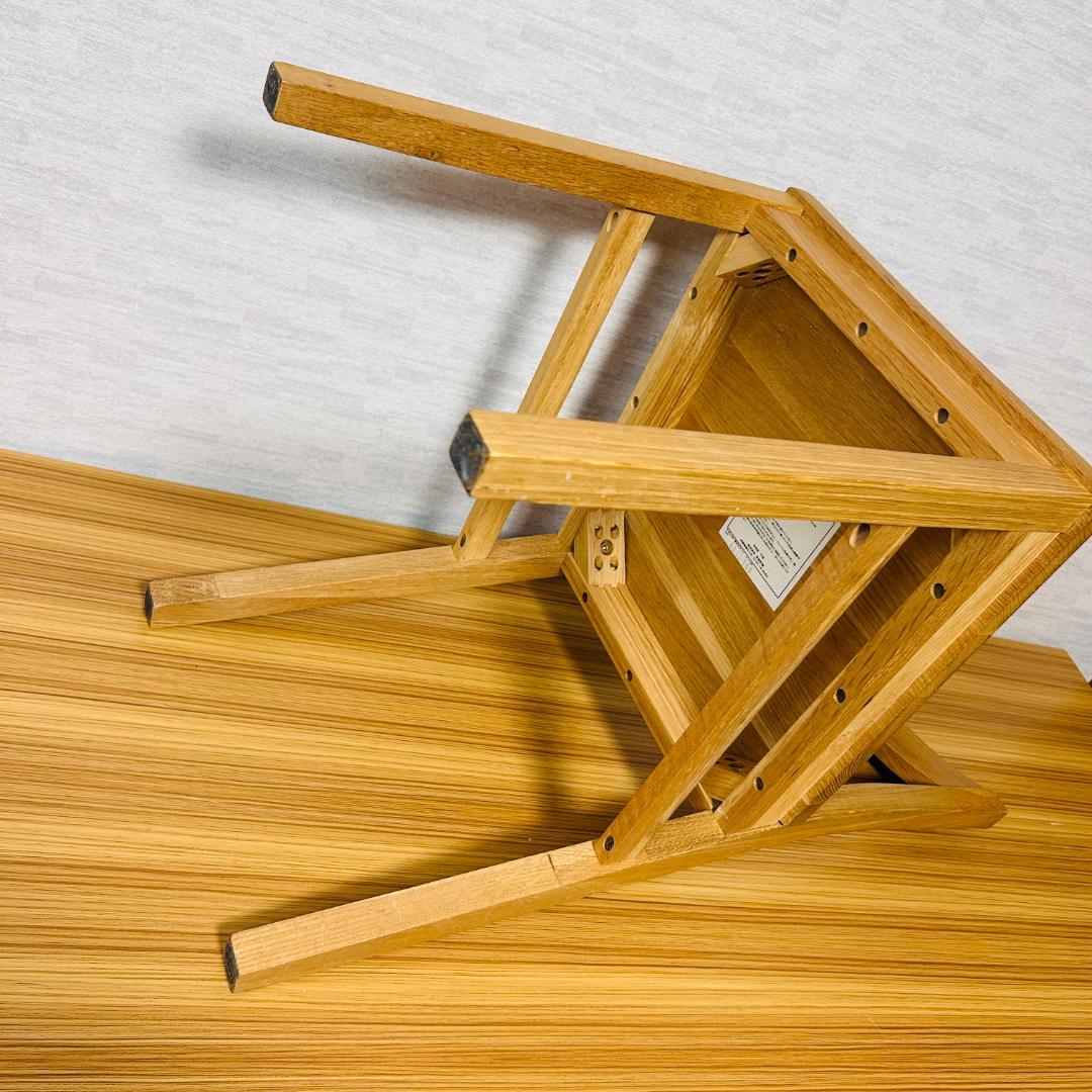 【廃盤品】MUJI 無印良品 無垢材チェア オーク材 ダイニングチェア 2脚