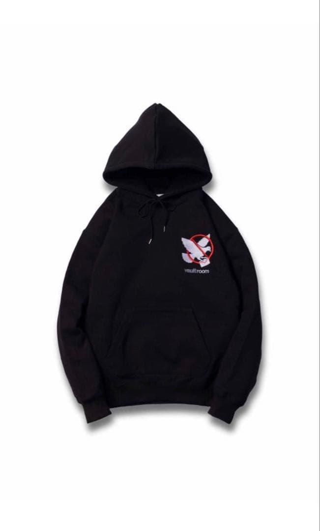 VAULTROOM PEACEFUL HOODIE 黒パーカー 鳩