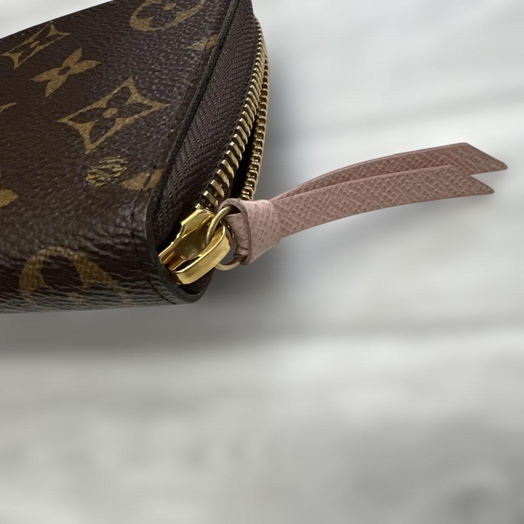 ルイヴィトン モノグラム ポルトフォイユクレマンス 長財布 ローズバレリーヌ