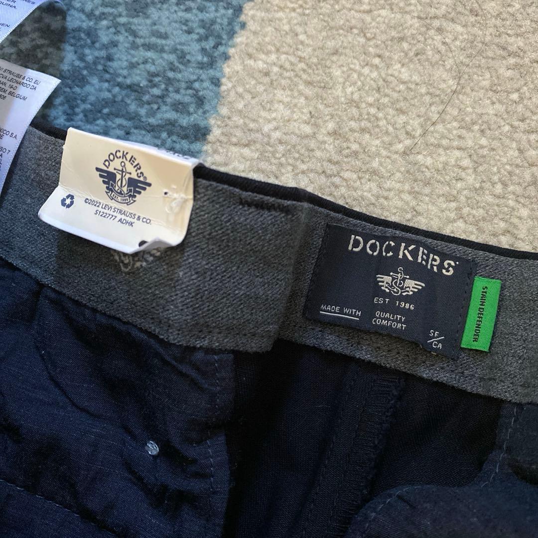 新品 タグ付き Dockers チノパン スラックス ブラック W34 L32