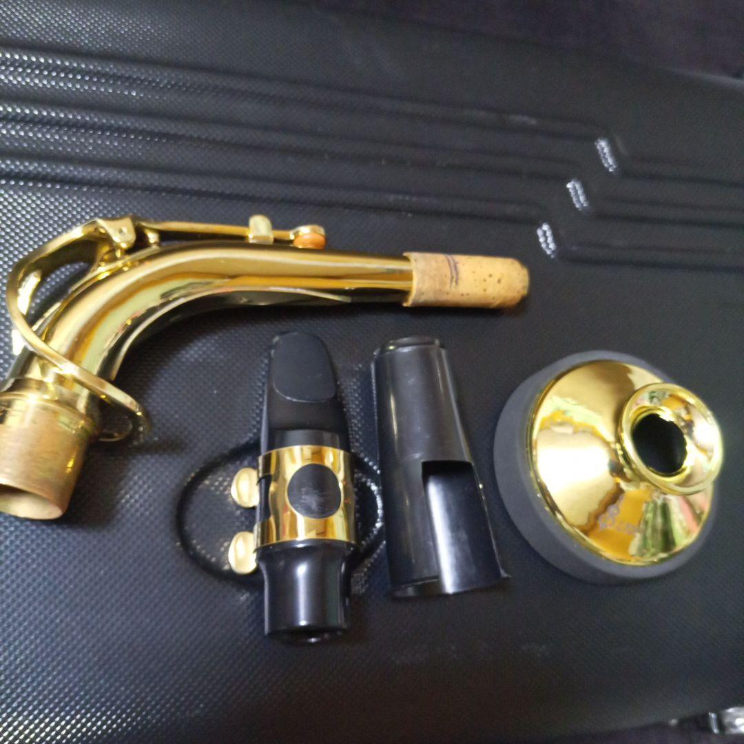 メーカー不明 アルトサックス本体 マウスピース ケース ミュート付き