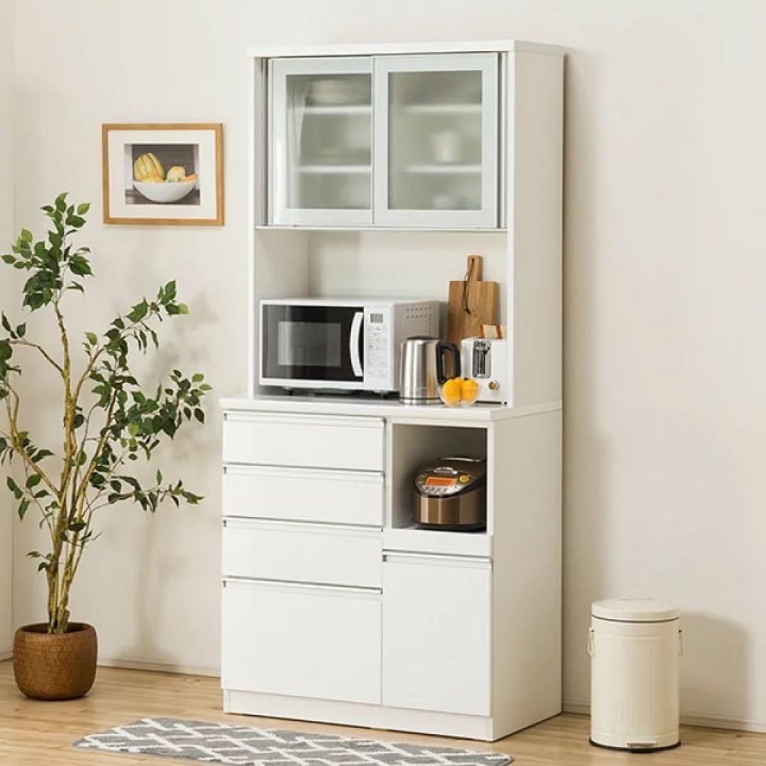 ニトリ　キッチンボード　食器棚　レジューム