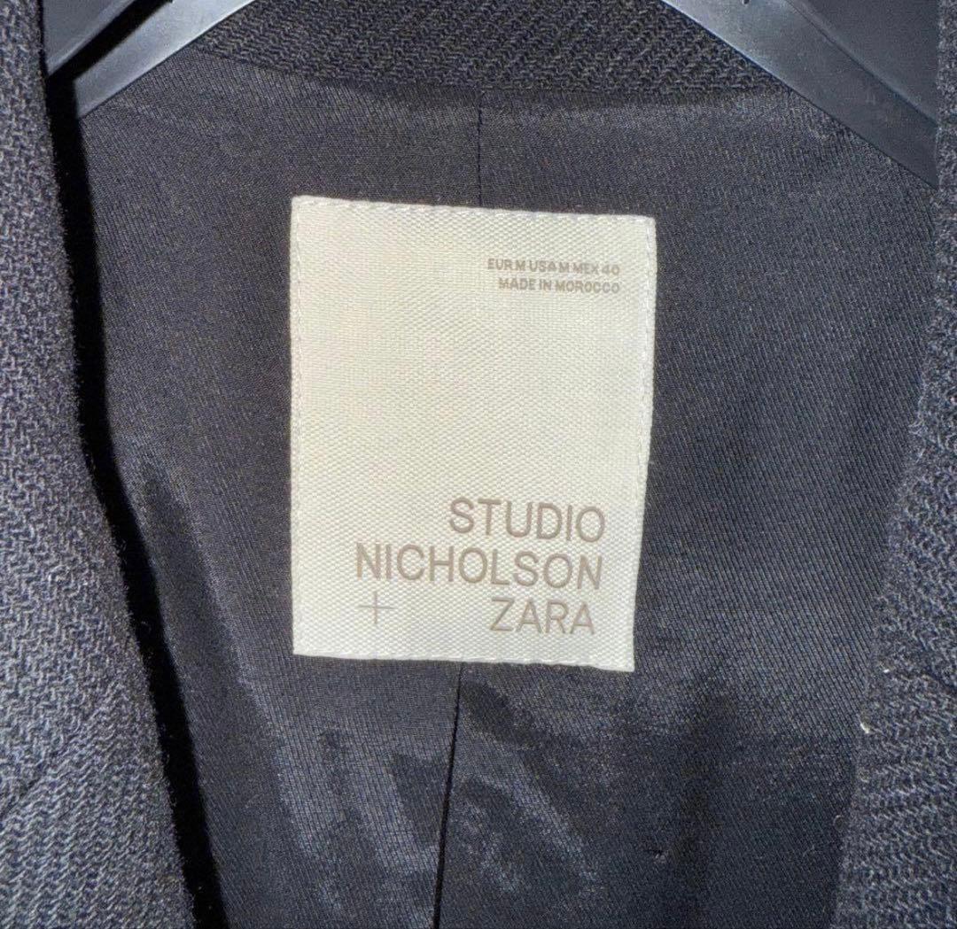 美品　STUDIO NICHOLSON + ZARA ブラック チェスターコート