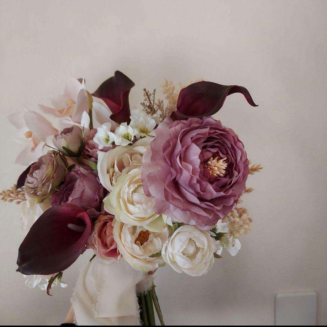 アーティシャルフラワー ウエディング 造花 結婚式 ブーケ ブートニア