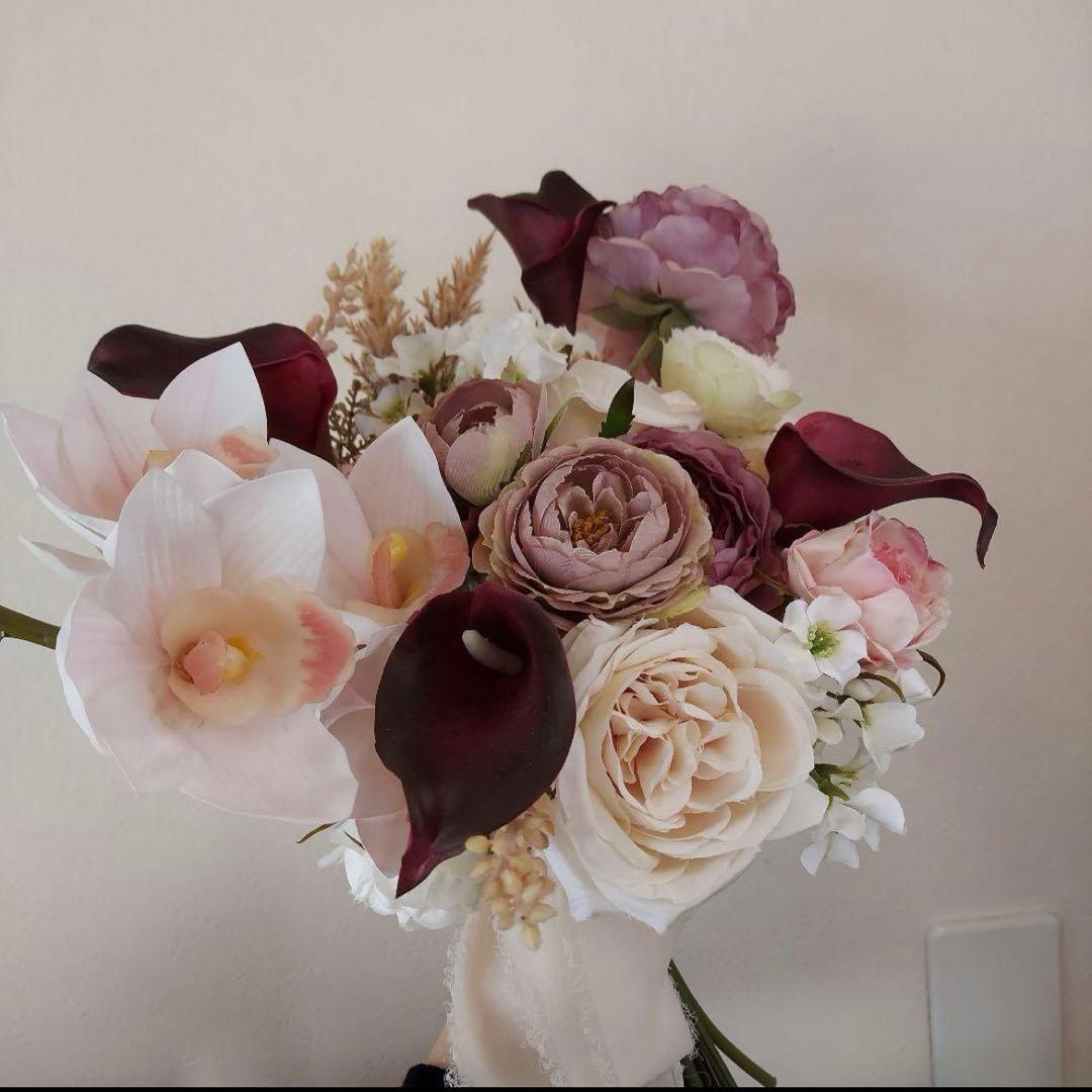 アーティシャルフラワー ウエディング 造花 結婚式 ブーケ ブートニア