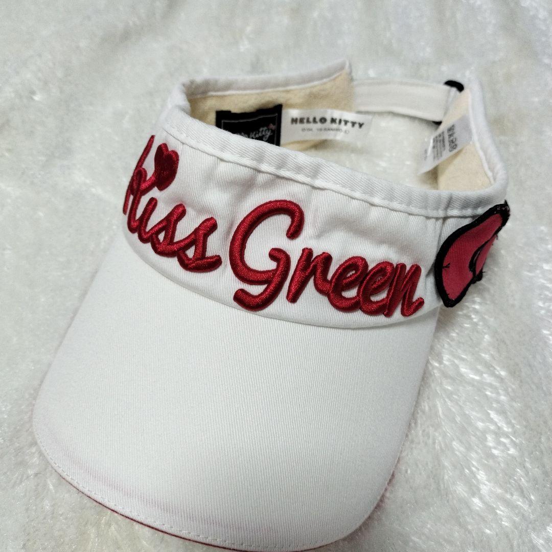 3点セットKiss Green ハローキティポロシャツショートパンツサンバイザー