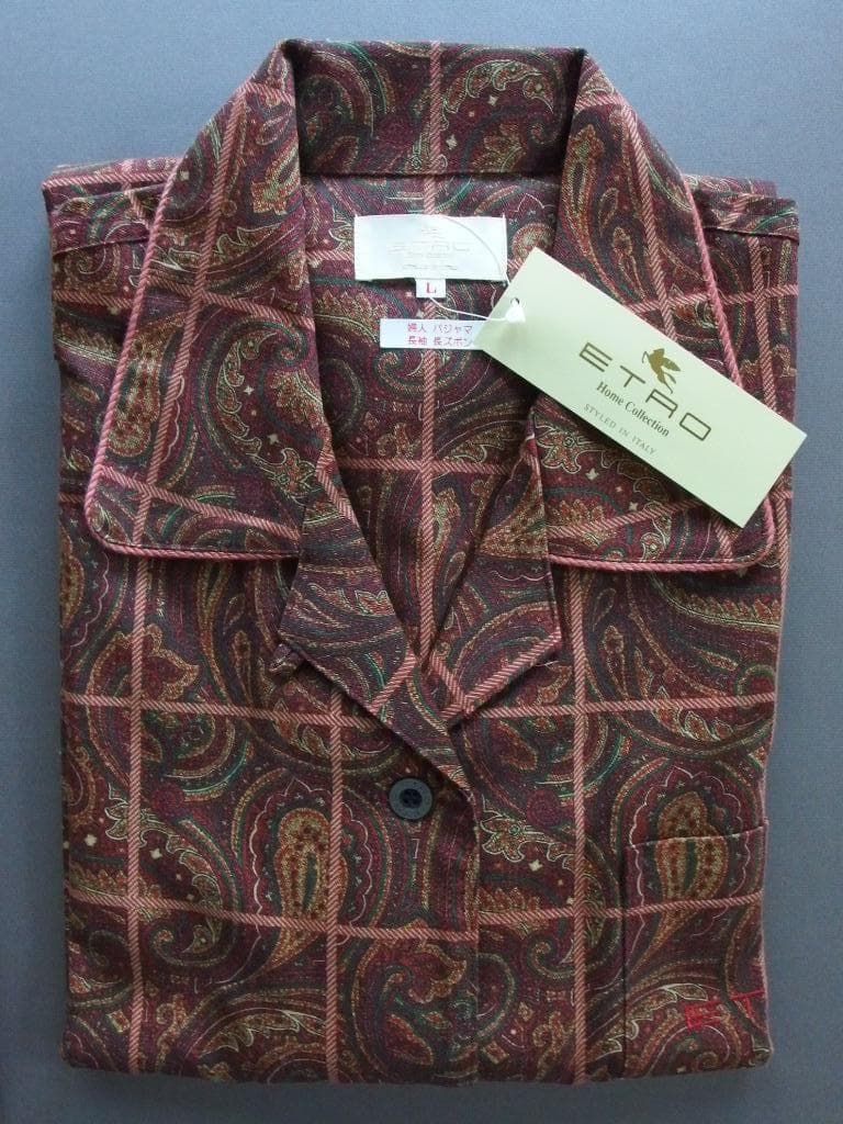 ♪レア!!新品未使用 ETRO エトロ レディース 長袖 長ズボン パジャマ L