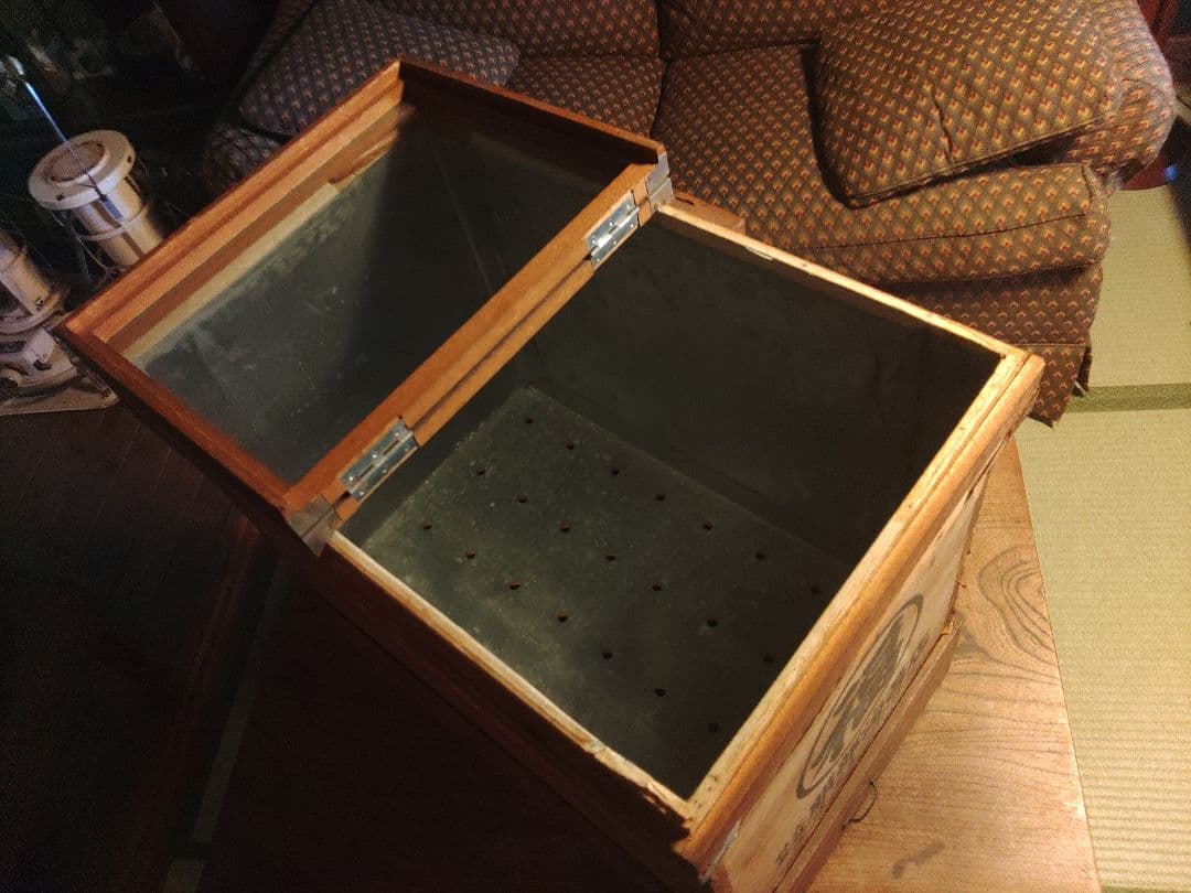 激レア ショーケース ガラスケース 海苔箱 木箱 乾燥箱 収納 レトロ