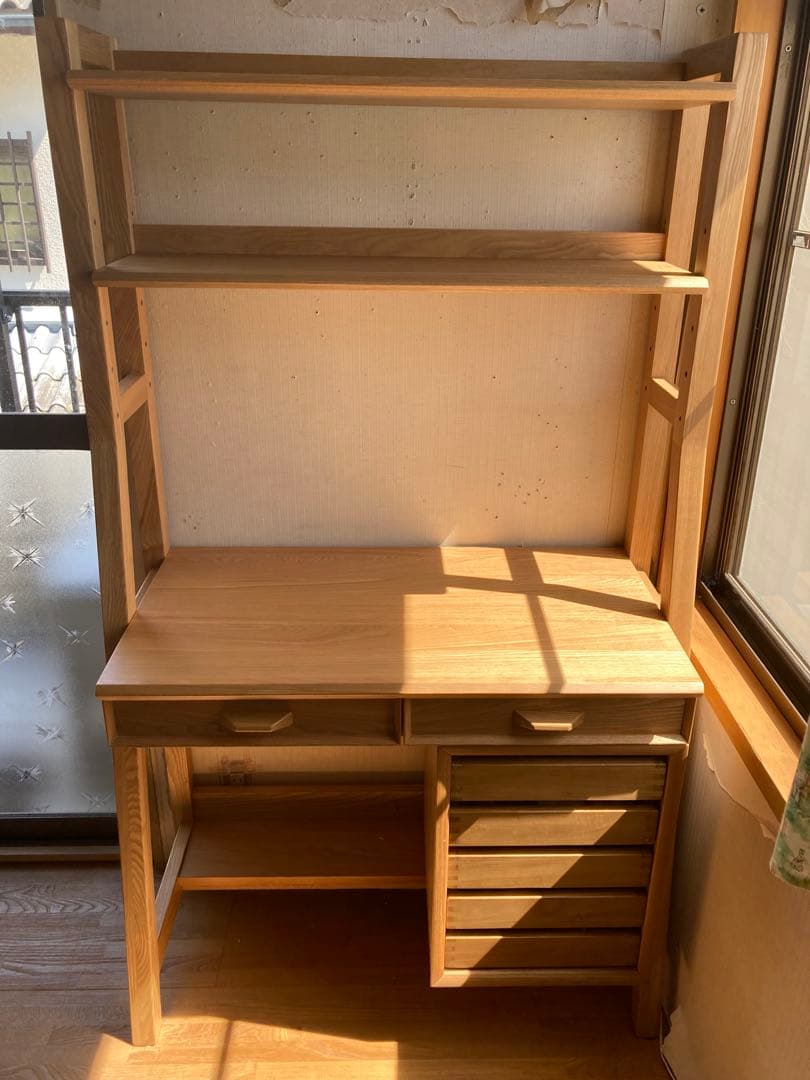 ★亜鉛★光家具　Sunny Side Nico ニコ シェルフデスク90