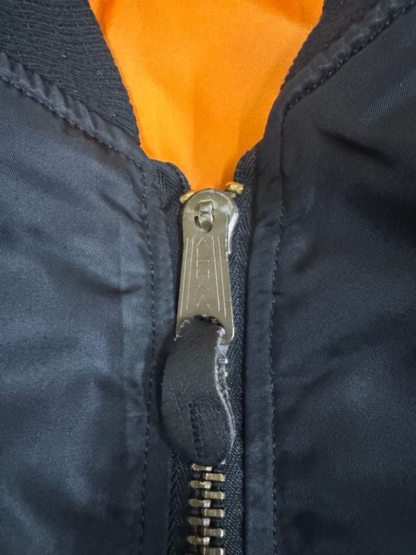 90s USA製 ALPHA MA-1 フライトジャケット 黒 L