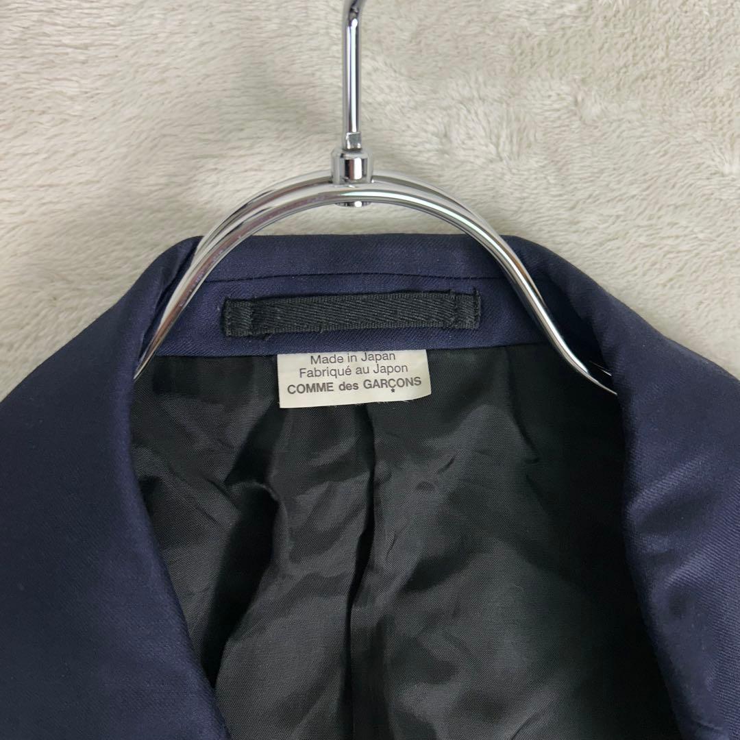 コムデギャルソンオムプリュス 21SS ウール チェスターコート ネイビー M