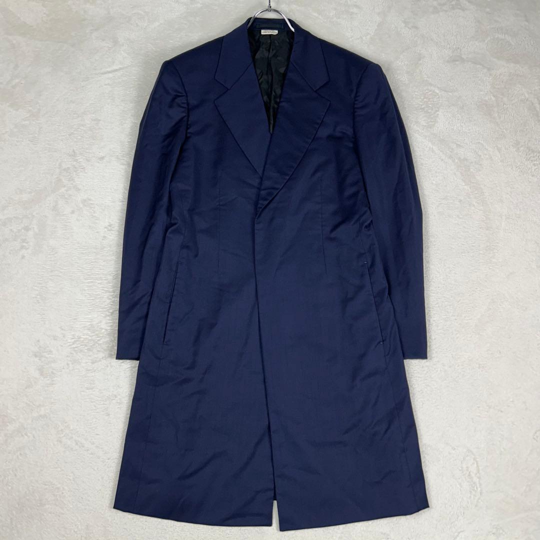 コムデギャルソンオムプリュス 21SS ウール チェスターコート ネイビー M