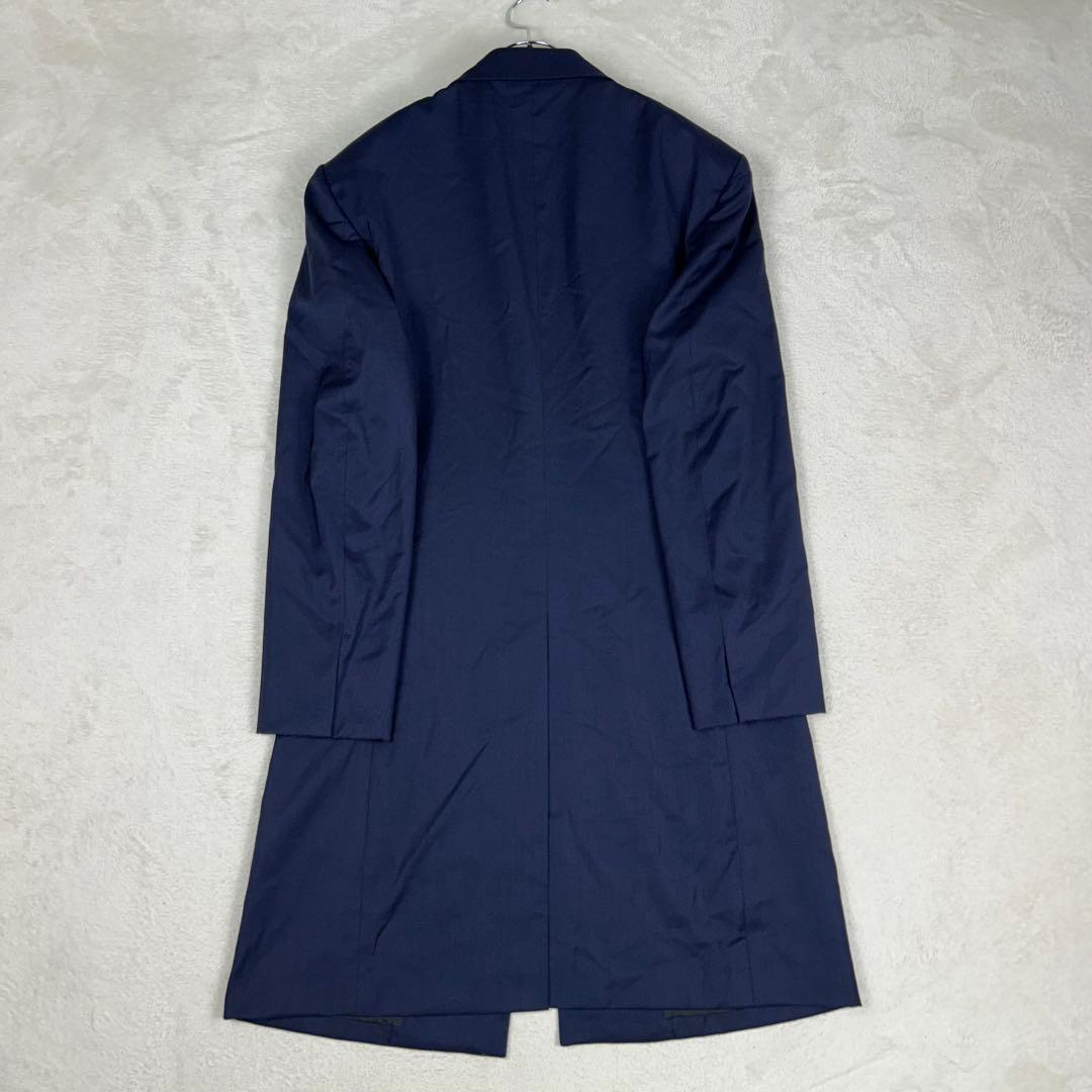 コムデギャルソンオムプリュス 21SS ウール チェスターコート ネイビー M