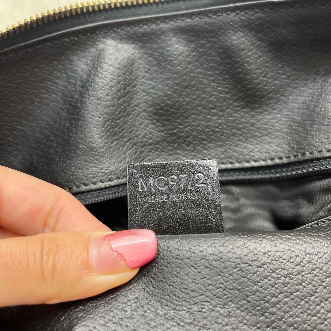 CELINE セリーヌ　ボストンバッグ 黒マカダム 鍵トリオンフ PVC レザー