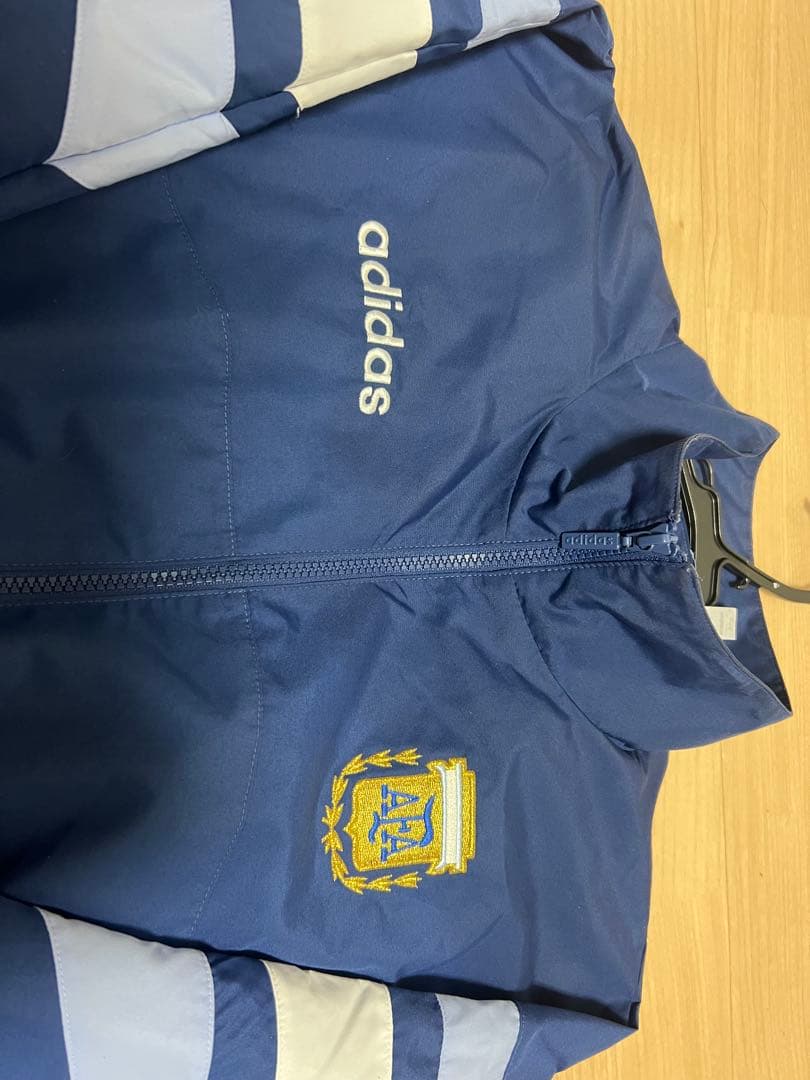 adidas アルゼンチン代表 ウーブン トラックジャケット 刺繍ロゴ XL