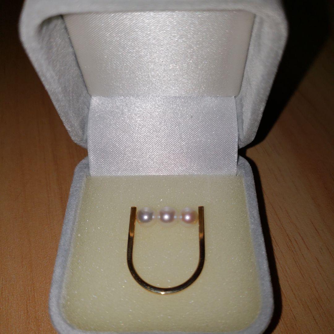 10K Toroise トロワゼ】3連パールリング/9号 - メルカリ