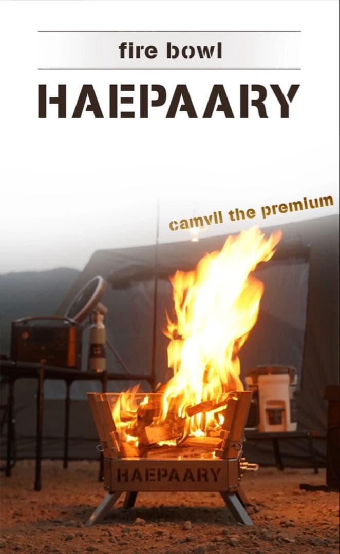 CAMVILケムビル 焚き火台 ステンレス製 収納バッグ&箱付き