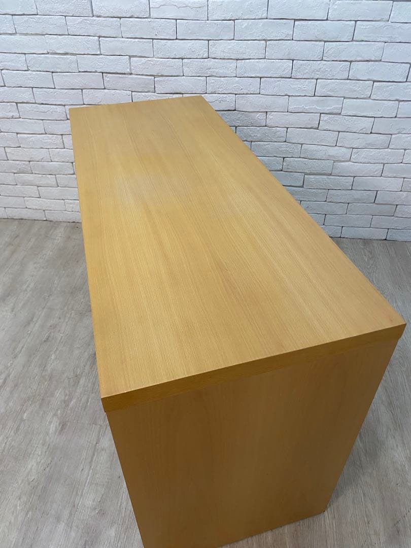 【東京都内23区配送無料】MUJI 無印　デスク　机　木製 学習　書斎　事務所