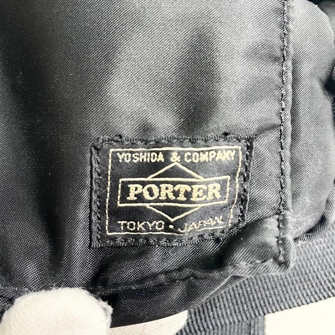 ポーター 吉田カバン タンカー ショルダーバッグ ロゴ 大容量 多機能 ブラック