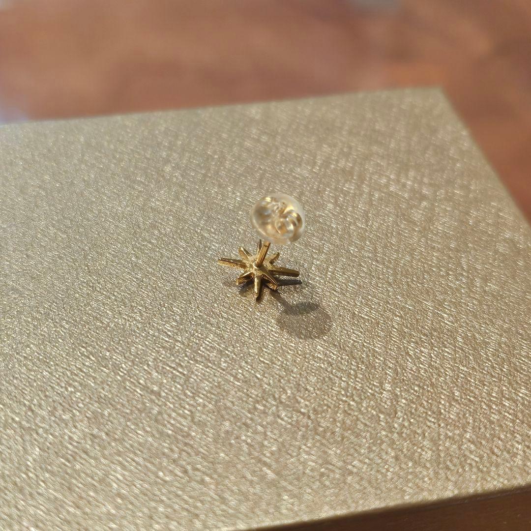 【Ponte Vecchio】K18YGダイヤモンドピアス