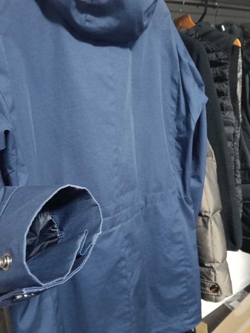 ムーレー ウィルソンMOORER WILSON フーデッドコート 48 ブルー