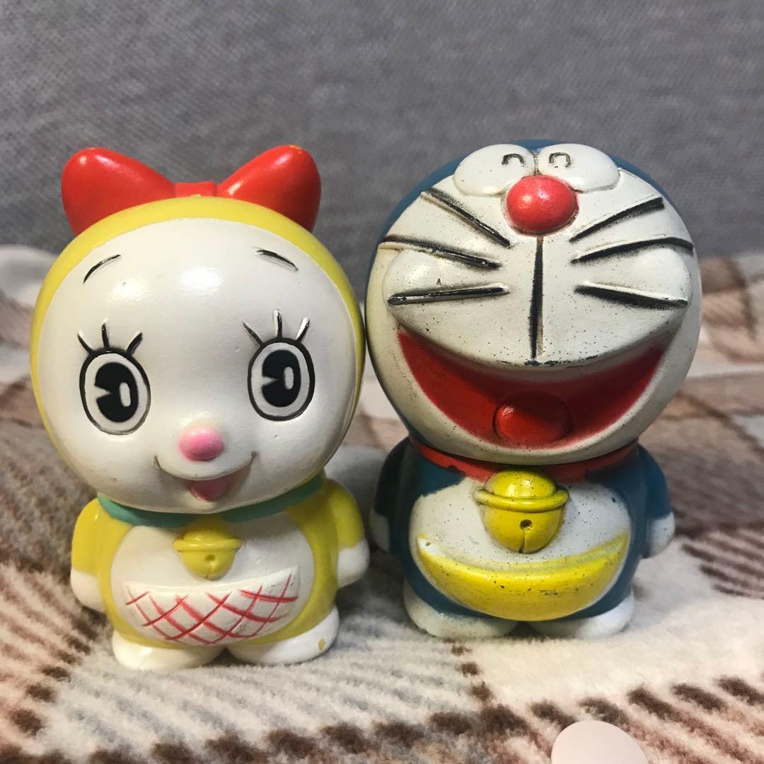 1979年　ノベルティ貯金箱　ドラえもん&ドラミちゃん