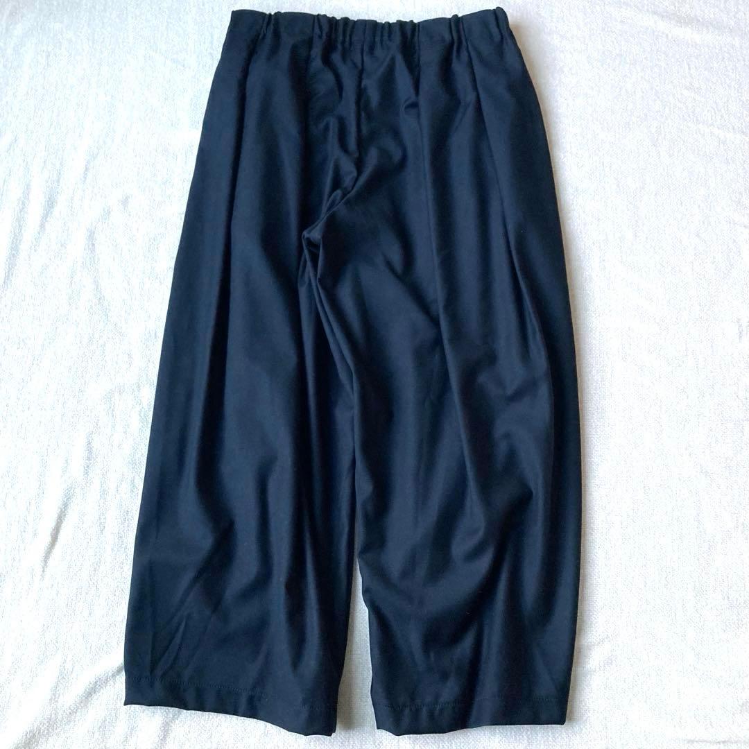 新品タグ付き　ミズイロインド　タックワイドパンツ　ウエストゴム　9分丈　2