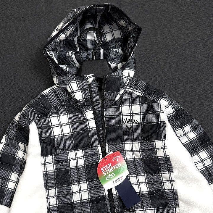 新品 キャロウェイ スターストレッチ フリース 中綿 パーカー ジャケット M