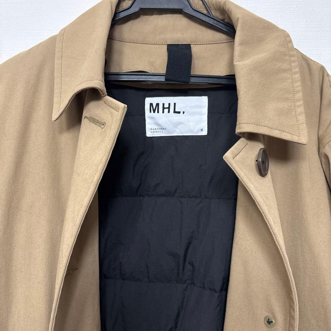 MHL. ステンカラーコート ダウンライナー付き 2way ベージュ サイズⅡ