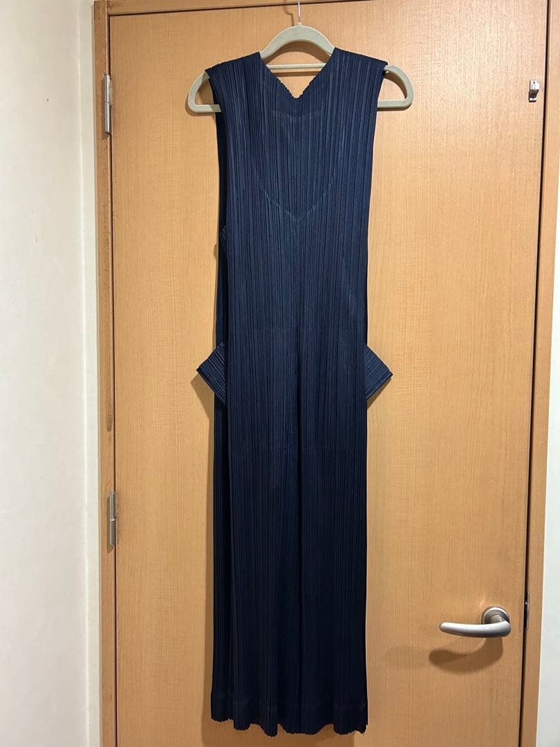 ⭐️プリーツプリーズネイビーつなぎ極美品⭐️