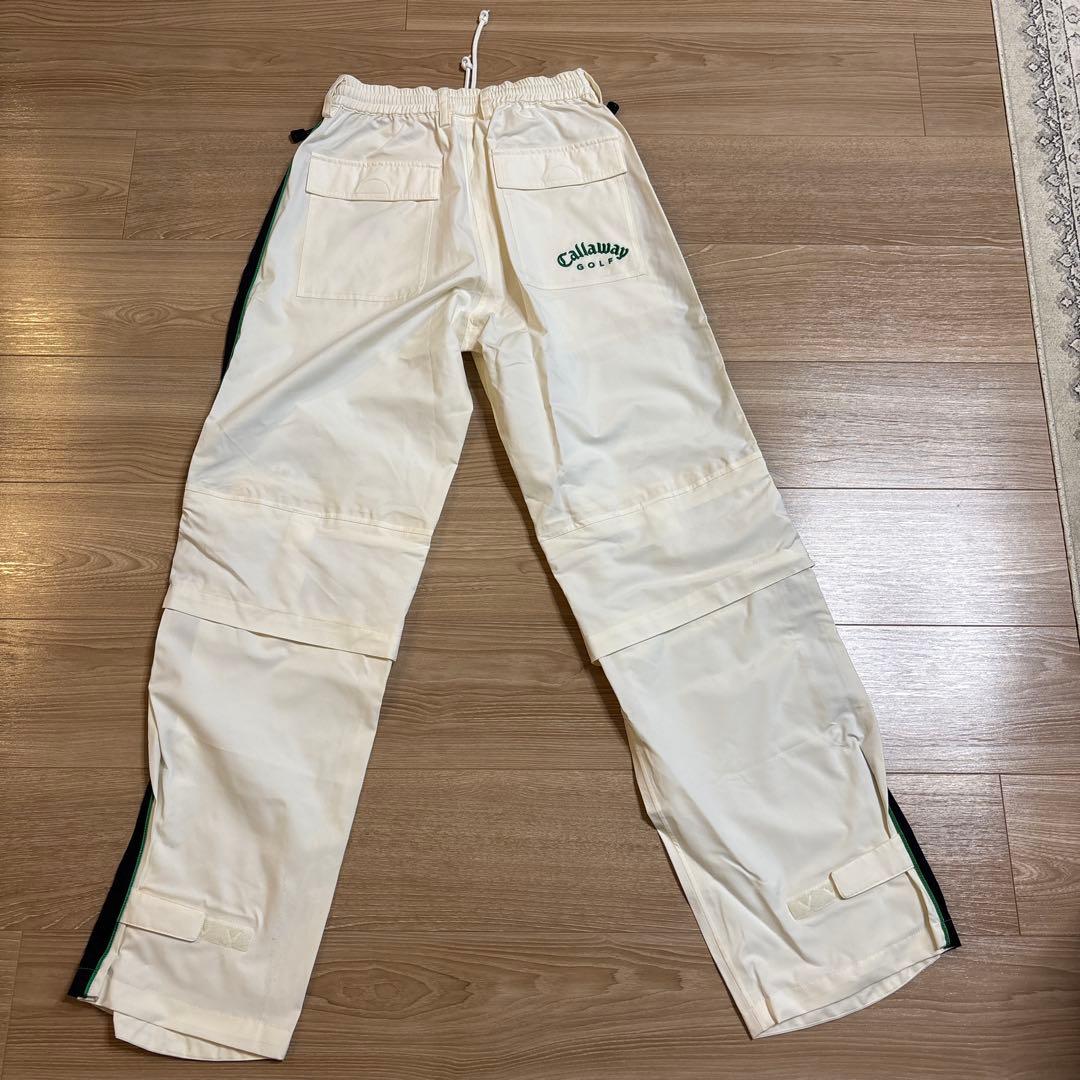 Callaway 2WAYレインウェアセット　緑の線とマーク&マンシングシャツM