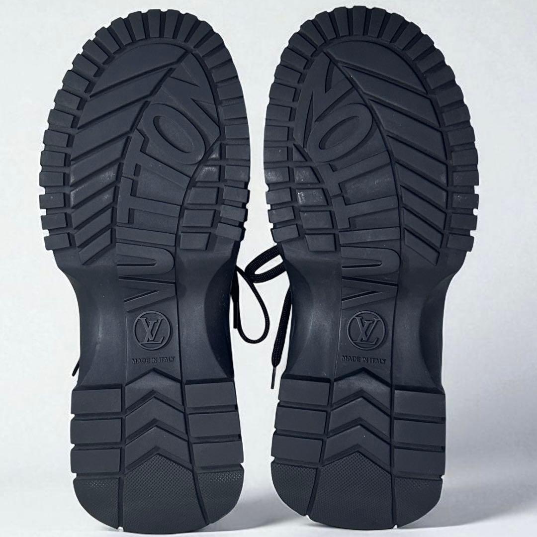 【超美品 24AW】ルイヴィトン ルビーライン ダービー レザー LVロゴ 厚底