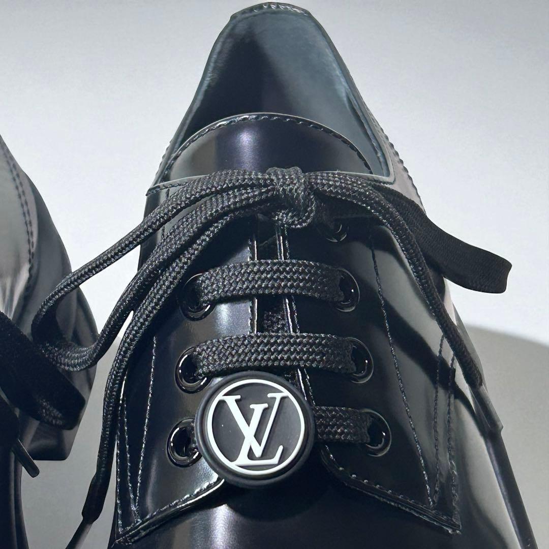 【超美品 24AW】ルイヴィトン ルビーライン ダービー レザー LVロゴ 厚底