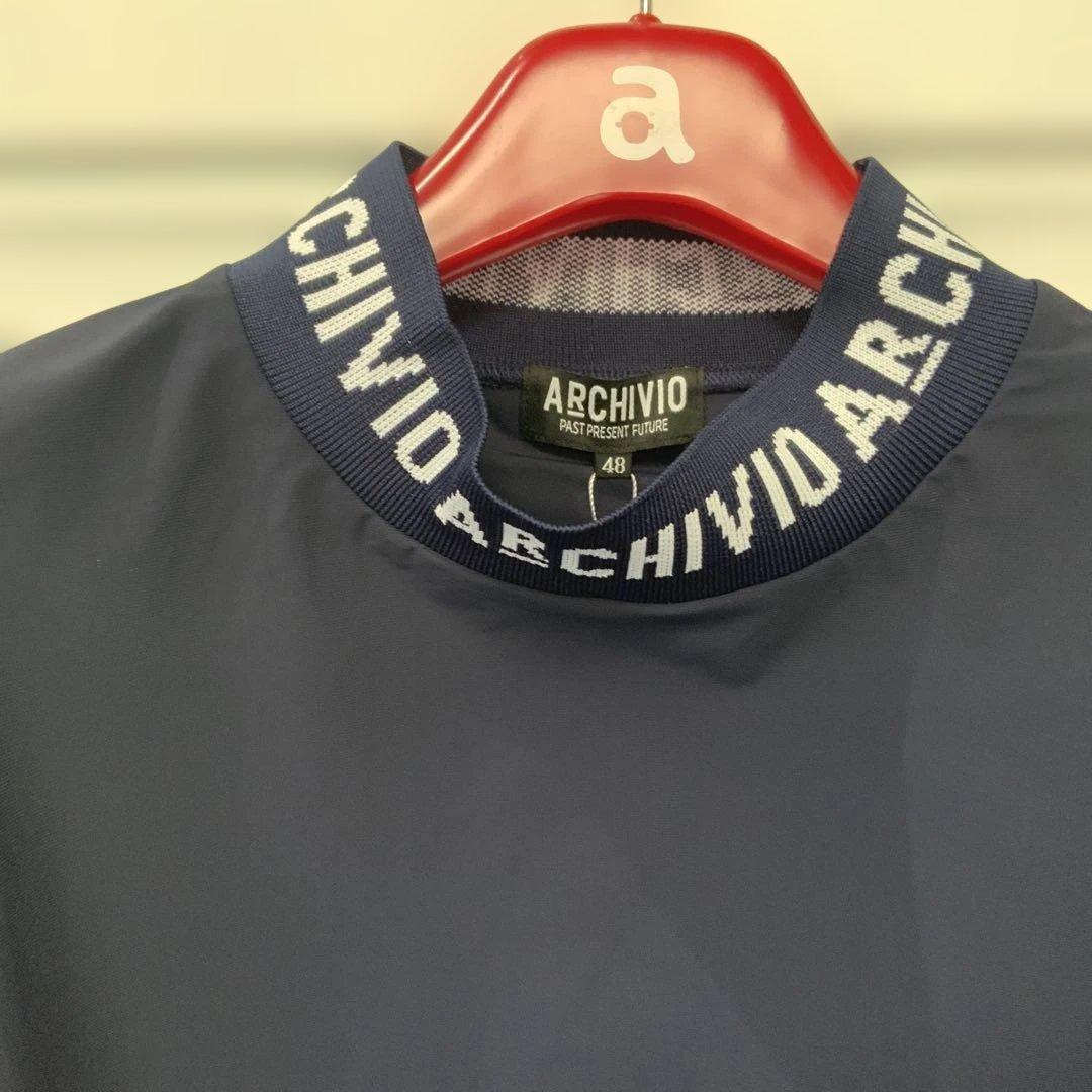 ARCHIVIO ネイビー ショートスリーブシャツ 48