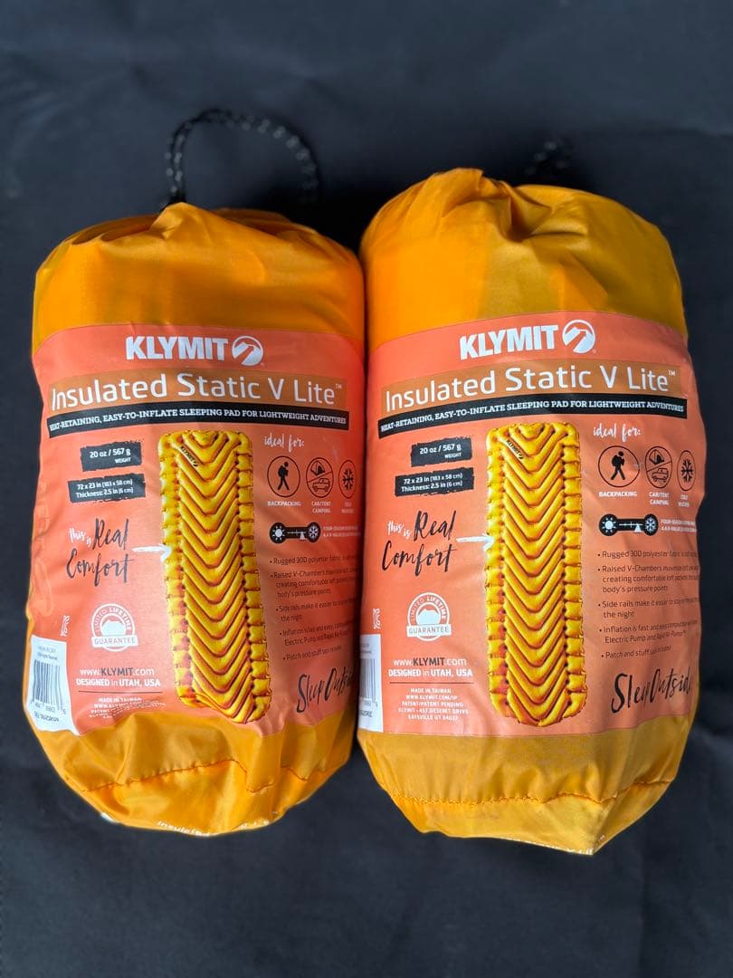 Klymit絶縁スタティックV LITE 2個セット