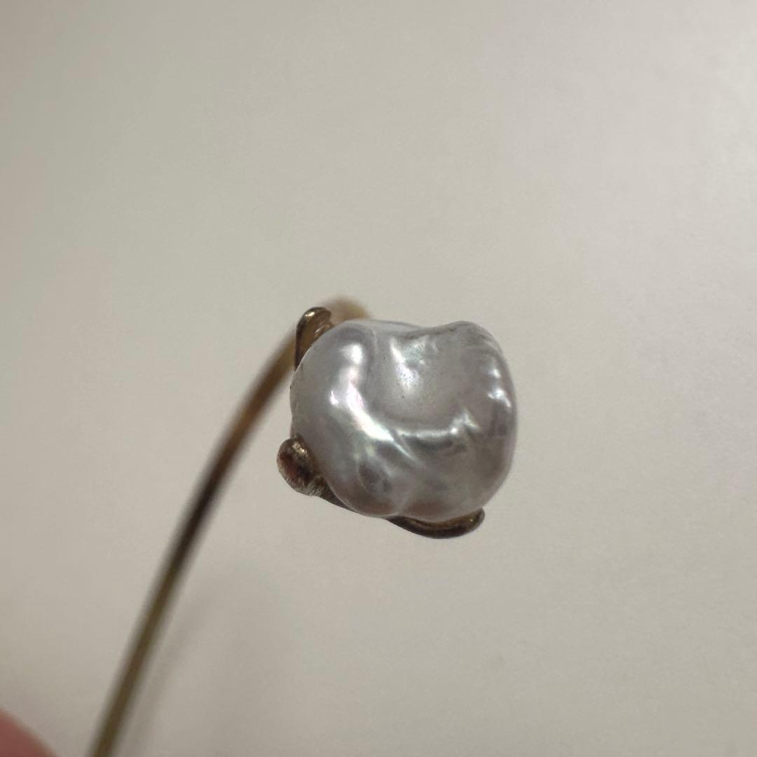 ageteグリーンルチルクォーツ×パール バングル＊巾着付き