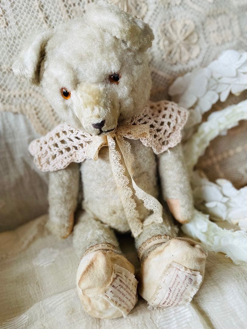 ⑅* ドイツ　ヴィンテージ テディベア アンティークベア　垂れ耳　⑅*