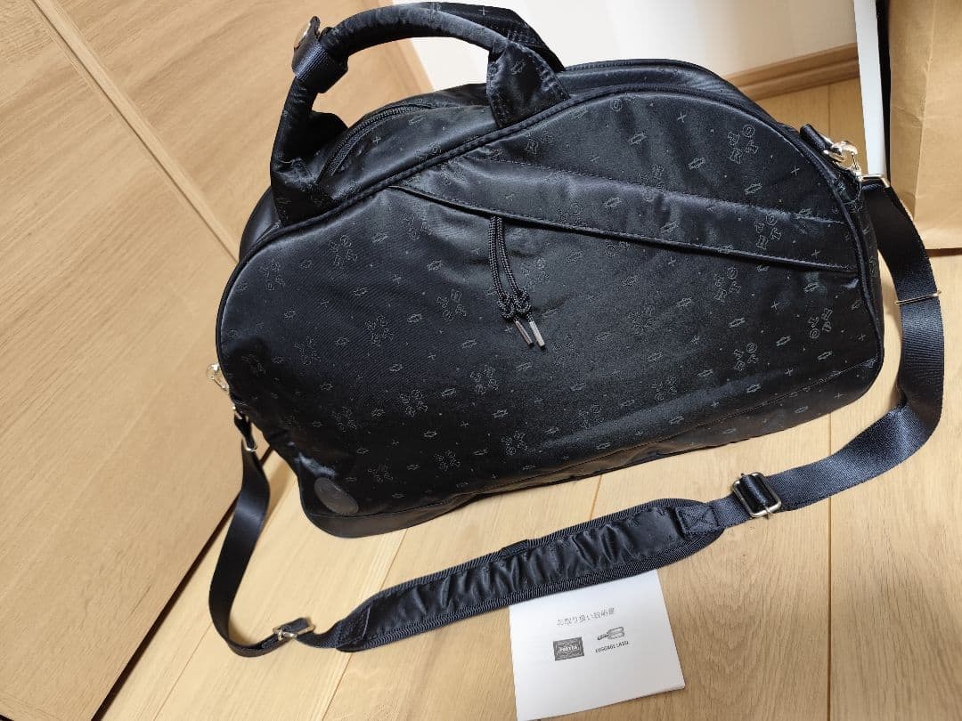 POTR 2WAY ボストンバッグ 黒 ショルダーバッグ monogram