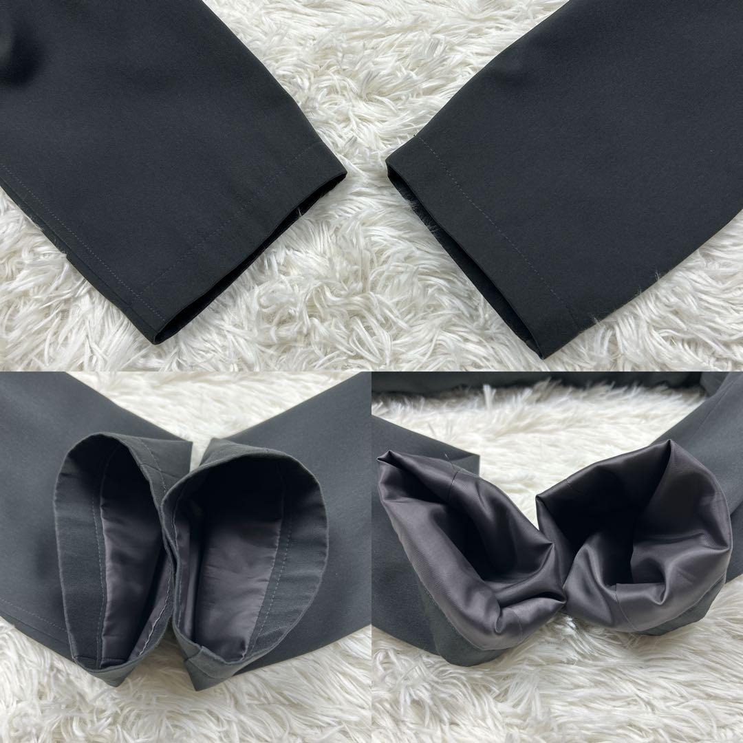 美品　ダーバン　ステンカラーコート　比翼　キルティングライナー着脱可　黒