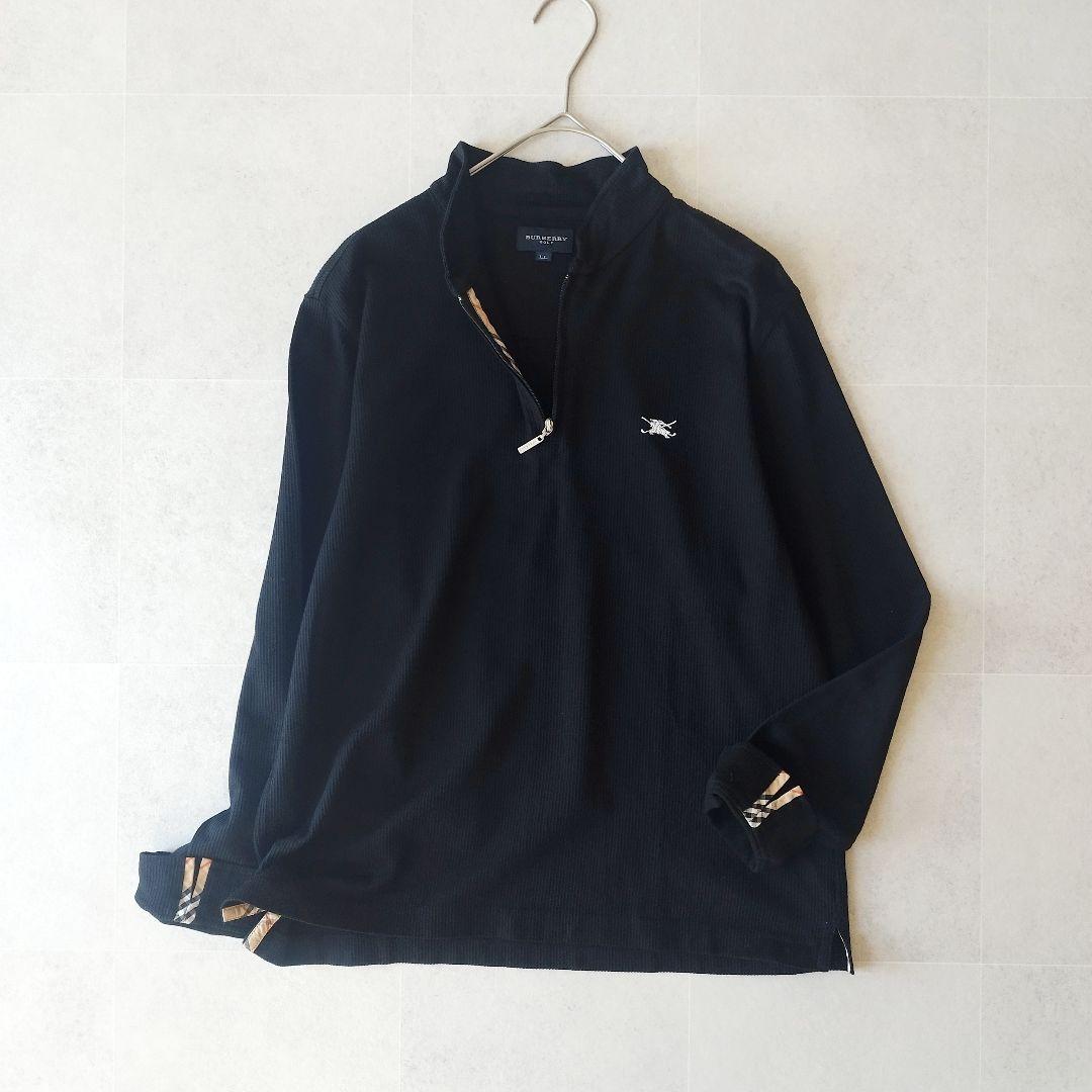 美品LLサイズ✨BURBERRY GOLF レディース ハーフジップ長袖シャツ